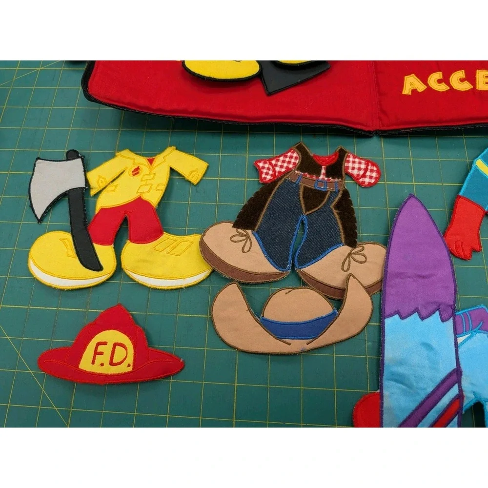 Pockets of Learning Children's Press N' Dress Mickey Zip Book Double Handles Red